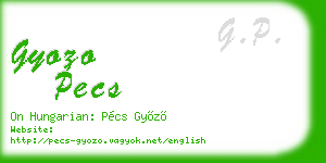 gyozo pecs business card