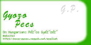gyozo pecs business card